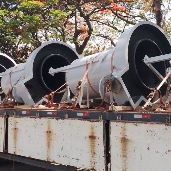 Fabricação caixa de selagem com revestimento de borracha para Mineração Rio do Norte